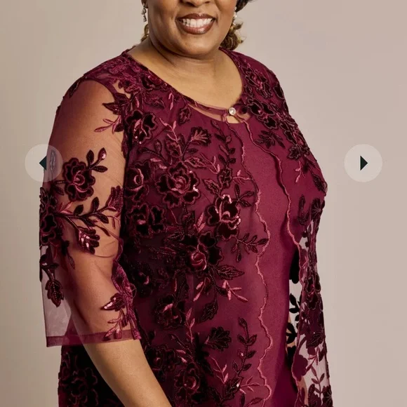 Oleg Cassini Dresses Mother Of Bride Sheath Dress With Jacket